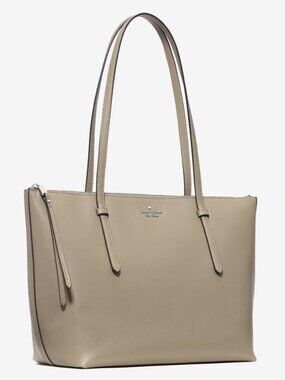 New Kate Spade All Day Large Tote Delicate Pebble Leather Oyster Shell